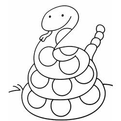 Dibujo para colorear: Serpiente (Animales) #14489 - Dibujos para Colorear e Imprimir Gratis