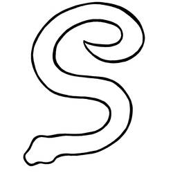 Dibujo para colorear: Serpiente (Animales) #14523 - Dibujos para Colorear e Imprimir Gratis