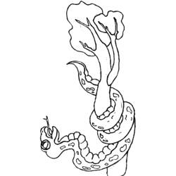 Dibujo para colorear: Serpiente (Animales) #14525 - Dibujos para Colorear e Imprimir Gratis