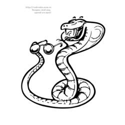 Dibujo para colorear: Serpiente (Animales) #14536 - Dibujos para Colorear e Imprimir Gratis