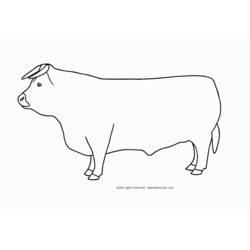 Dibujo para colorear: Tauro (Animales) #13801 - Dibujos para Colorear e Imprimir Gratis