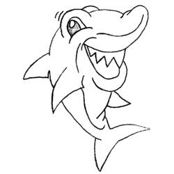 Dibujo para colorear: Tiburón (Animales) #14765 - Dibujos para Colorear e Imprimir Gratis