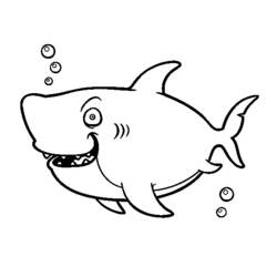 Dibujo para colorear: Tiburón (Animales) #14877 - Dibujos para Colorear e Imprimir Gratis
