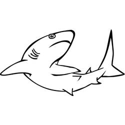 Dibujo para colorear: Tiburón (Animales) #14886 - Dibujos para Colorear e Imprimir Gratis