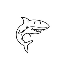 Dibujo para colorear: Tiburón (Animales) #14898 - Dibujos para Colorear e Imprimir Gratis