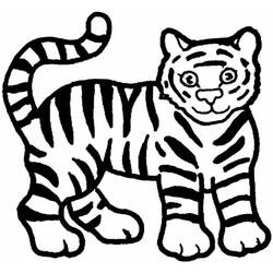Dibujo para colorear: Tigre (Animales) #13594 - Dibujos para Colorear e Imprimir Gratis
