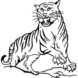 Dibujo para colorear: Tigre (Animales) #13596 - Dibujos para Colorear e Imprimir Gratis