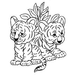 Dibujo para colorear: Tigre (Animales) #13612 - Dibujos para Colorear e Imprimir Gratis
