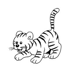 Dibujo para colorear: Tigre (Animales) #13624 - Dibujos para Colorear e Imprimir Gratis