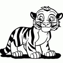 Dibujo para colorear: Tigre (Animales) #13635 - Dibujos para Colorear e Imprimir Gratis