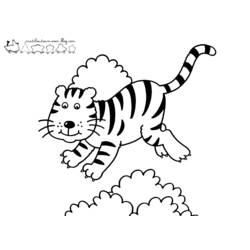 Dibujo para colorear: Tigre (Animales) #13661 - Dibujos para Colorear e Imprimir Gratis