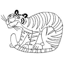 Dibujo para colorear: Tigre (Animales) #13693 - Dibujos para Colorear e Imprimir Gratis