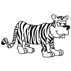 Dibujo para colorear: Tigre (Animales) #13725 - Dibujos para Colorear e Imprimir Gratis