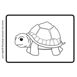 Dibujo para colorear: Tortuga (Animales) #13466 - Dibujos para Colorear e Imprimir Gratis
