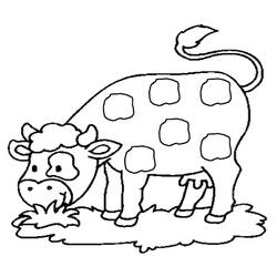 Dibujo para colorear: Vaca (Animales) #13193 - Dibujos para Colorear e Imprimir Gratis