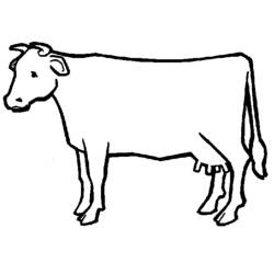 Dibujo para colorear: Vaca (Animales) #13198 - Dibujos para Colorear e Imprimir Gratis