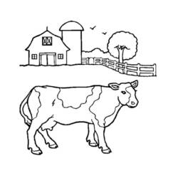 Dibujo para colorear: Vaca (Animales) #13202 - Dibujos para Colorear e Imprimir Gratis