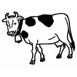 Dibujo para colorear: Vaca (Animales) #13219 - Dibujos para Colorear e Imprimir Gratis