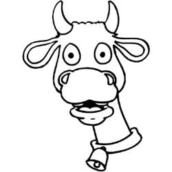 Dibujo para colorear: Vaca (Animales) #13220 - Dibujos para Colorear e Imprimir Gratis