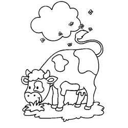 Dibujo para colorear: Vaca (Animales) #13231 - Dibujos para Colorear e Imprimir Gratis