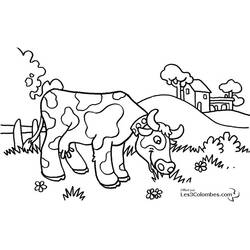 Dibujo para colorear: Vaca (Animales) #13245 - Dibujos para Colorear e Imprimir Gratis