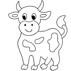 Dibujo para colorear: Vaca (Animales) #13247 - Dibujos para Colorear e Imprimir Gratis