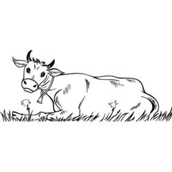 Dibujo para colorear: Vaca (Animales) #13253 - Dibujos para Colorear e Imprimir Gratis