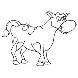 Dibujo para colorear: Vaca (Animales) #13267 - Dibujos para Colorear e Imprimir Gratis