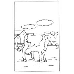 Dibujo para colorear: Vaca (Animales) #13310 - Dibujos para Colorear e Imprimir Gratis