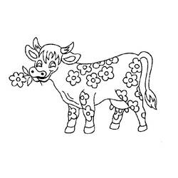 Dibujo para colorear: Vaca (Animales) #13326 - Dibujos para Colorear e Imprimir Gratis