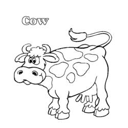 Dibujo para colorear: Vaca (Animales) #13344 - Dibujos para Colorear e Imprimir Gratis