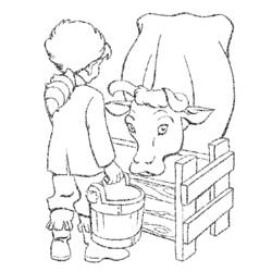 Dibujo para colorear: Vaca (Animales) #13371 - Dibujos para Colorear e Imprimir Gratis