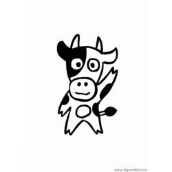 Dibujo para colorear: Vaca (Animales) #13375 - Dibujos para Colorear e Imprimir Gratis