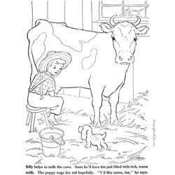 Dibujo para colorear: Vaca (Animales) #13376 - Dibujos para Colorear e Imprimir Gratis