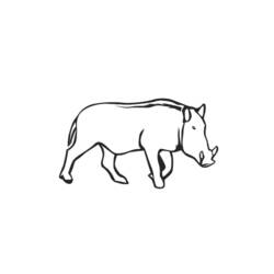 Dibujo para colorear: Verraco (Animales) #14690 - Dibujos para Colorear e Imprimir Gratis