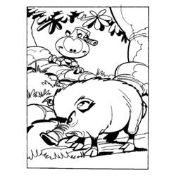 Dibujo para colorear: Verraco (Animales) #14740 - Dibujos para Colorear e Imprimir Gratis