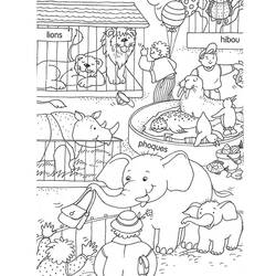 Dibujo para colorear: Zoo (Animales) #12638 - Dibujos para Colorear e Imprimir Gratis