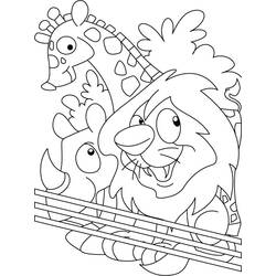 Dibujo para colorear: Zoo (Animales) #12649 - Dibujos para Colorear e Imprimir Gratis