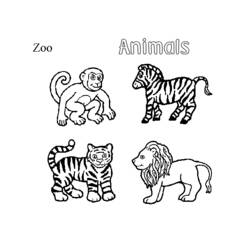 Dibujo para colorear: Zoo (Animales) #12695 - Dibujos para Colorear e Imprimir Gratis
