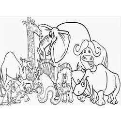 Dibujo para colorear: Zoo (Animales) #12725 - Dibujos para Colorear e Imprimir Gratis