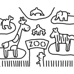 Dibujo para colorear: Zoo (Animales) #12734 - Dibujos para Colorear e Imprimir Gratis