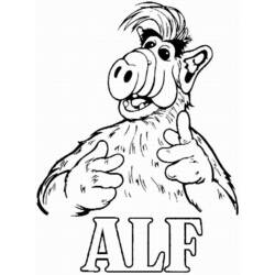 Dibujo para colorear: Alf (Dibujos animados) #33667 - Dibujos para Colorear e Imprimir Gratis