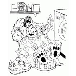Dibujo para colorear: Alf (Dibujos animados) #33676 - Dibujos para Colorear e Imprimir Gratis