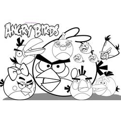 Dibujo para colorear: Angry Birds (Dibujos animados) #25031 - Dibujos para Colorear e Imprimir Gratis