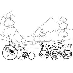 Dibujo para colorear: Angry Birds (Dibujos animados) #25042 - Dibujos para Colorear e Imprimir Gratis
