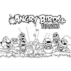 Dibujo para colorear: Angry Birds (Dibujos animados) #25077 - Dibujos para Colorear e Imprimir Gratis
