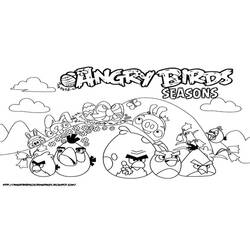 Dibujo para colorear: Angry Birds (Dibujos animados) #25100 - Dibujos para Colorear e Imprimir Gratis