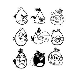 Dibujo para colorear: Angry Birds (Dibujos animados) #25106 - Dibujos para Colorear e Imprimir Gratis