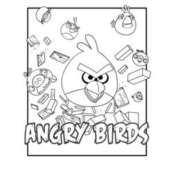 Dibujo para colorear: Angry Birds (Dibujos animados) #25107 - Dibujos para Colorear e Imprimir Gratis