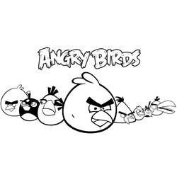 Dibujo para colorear: Angry Birds (Dibujos animados) #25111 - Dibujos para Colorear e Imprimir Gratis